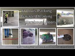 parking garage cleaning power washing