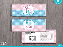 This site has tons of great religious gifts, too! Gender Reveal Print Yourself Candy Bar Wrappers Printable Candy Wrappers Printable Chocolate Wrappers Gender Reveal Baby Shower By Click N Print Designs Catch My Party