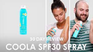 review coola clic sunscreen spray