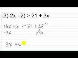 Solving Linear Inequalities In One