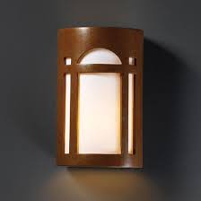 Justice Design Group Cylinders With Cutouts Ceramic 12 5 Outdoor Wall Lighting Fixture Antique Copper Cer 7395w Antc