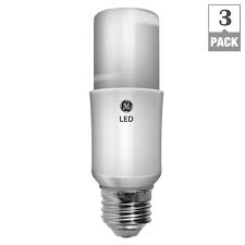 Ge 60w Equivalent Soft White General Purpose Led Bright Stik Light Bulb 3 Pack Led10s3 96 The Home Depot
