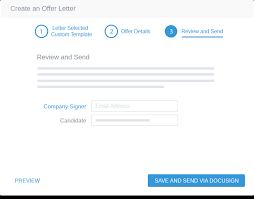 Job Offer Letter Creation Management Software Newton