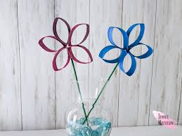 easy flowers from toilet paper rolls