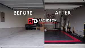 new garage racedeck flooring install