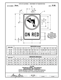 Fillable Online Ca Mutcd Sign Charts Caltrans State Of