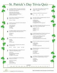 U2 performed invisible atop the ge building and an acoustic version of ordinary love, assisted by … Worksheets St Patrick S Day Trivia St Patrick S Day Trivia St Patrick Day Activities St Patrick S Day Crafts