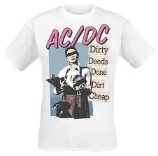 Ac/dc — dirty deeds done dirt cheap (1976). Dirty Deeds Done Dirt Cheap Ac Dc T Shirt Emp