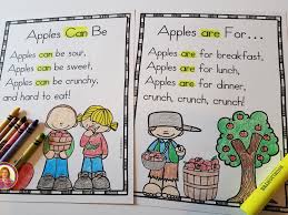 Apple Poems Sight Word Poems For Shared Reading Beginning