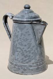antique grey graniteware enamel