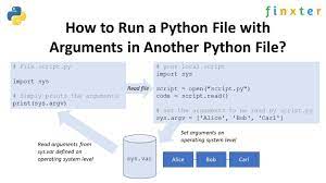 a python file with arguments in python