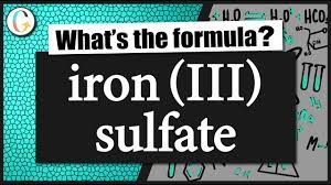 the formula for iron iii sulfate