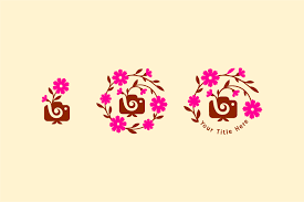 280 free vector graphics of floral pattern. Girl Photographer Logo With Flower By Artha Graphic Design Studio Thehungryjpeg Com