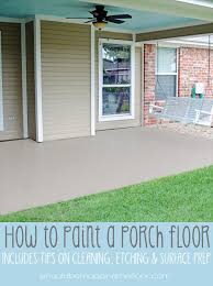 How To Paint A Porch Floor I Should