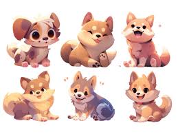 cute cartoon dog png graphic by kitoul
