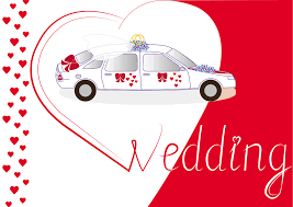 Wedding Car Wedding Invitation Card Album Stock Vector Royalty Free