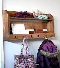 Small Pallet Inspired Coat Rack With