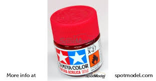 Tamiya 81527 Acrylic Paint Clear Red X
