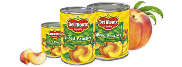 canned sliced yellow cling peaches