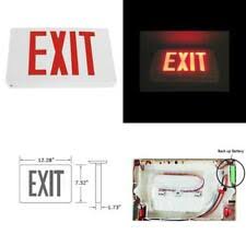 Etoplighting Led Exit Sign Emergency Light Lighting Battery Back Up Red Letter For Sale Online Ebay