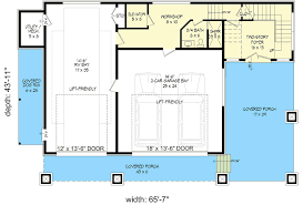Modern House Plan With An Rv Bay 2nd