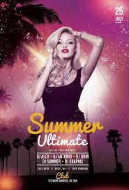 Ultimate Summer Events Free Flyer Template Psdflyer Co