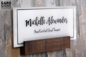 Personalized Wall Door Name Plate With