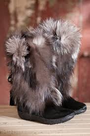 Womens Tecnica Yaghi Iii Cowhide Boots With Fox Fur Trim
