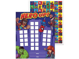 Eureka Classroom Mini Reward Charts With Stickers Marvel Super Hero Adventure