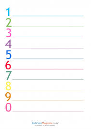 Writing Numbers Practice Sheet Kidspressmagazine Com