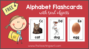 large alphabet flashcards with pictures