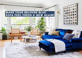 living room to refresh your blue sofa