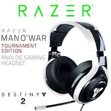 Razer's man o' war is a comfortable and high quality gaming headset even with the low volume background hiss. Razer Mano War Gaming Headset Destiny 2 Edition