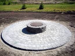 Circle Patio Fire Pit Landscaping