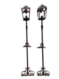 Pair Antique French Wrought Iron Street