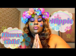 hippie flower child makeup positive