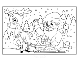 Search results for santa and reindeer coloring pages printable template 2019. 49 Best Santa Coloring Pages For Kids Adults Free Printable Pdfs
