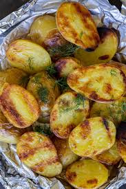 crispy grilled potatoes in foil only 3