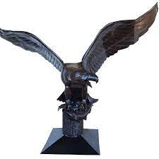 Large 10 Ft Flying Eagle With Fish On