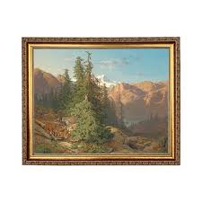 pines oil painting print reion