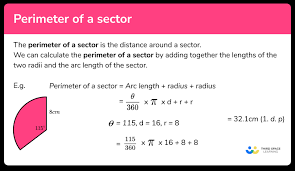 Perimeter Of A Sector Gcse Maths