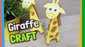 Giraffes are the tallest land animals which are found in africa, south of the sahara desert and their when teaching your children about giraffes, it is always better to include fun crafts or other activities. Paper Giraffe Easy Craft For Kids With Reny Youtube