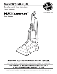 hoover max extract 77 deep cleaner