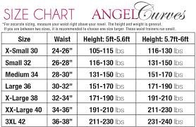 Angel Curves Size Chart Gym Waist Trainer Waist Training