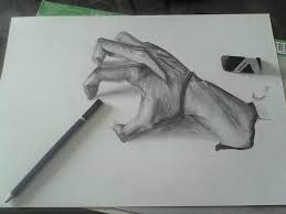 Check how to do an eye, step by step to achieve this kind of drawing. Attempt To Draw 3d Realistic Hand By Happy Fingers On Deviantart