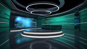 background for a 3d virtual news studio
