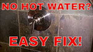 Fixing A Single Handle Shower Fixture With No Hot Water! - YouTube