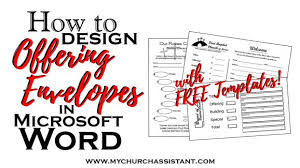 offering envelopes how to design your