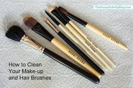 cleaning out hair and make up brushes