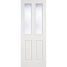 Light White Moulded Glazed Internal Door